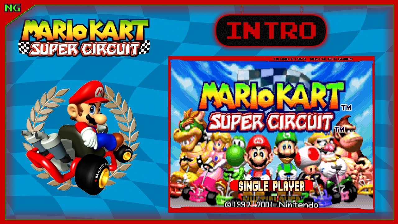 Mario Kart: Super Circuit INTRO (2001) [GBA]