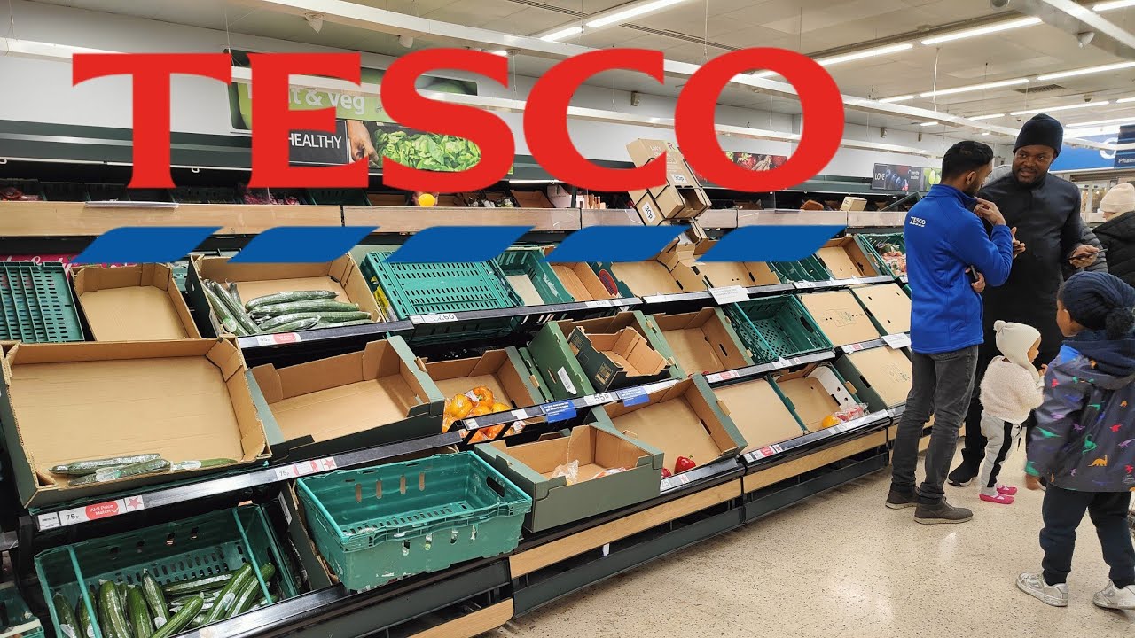 Empty Shelves while shopping in Tesco - Are you Prepping for Food Shortages? FOOD CRISIS UK