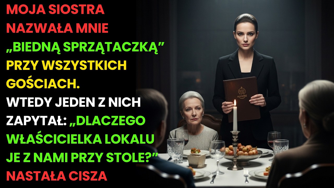 Siostra nazwała mnie „śmieciarzem” przy gościach. Nie wiedziała, że to MOJA restauracja.