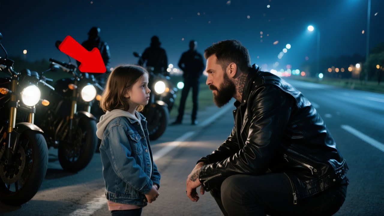 “He’s Following Us,” the Little Girl Whispered — The Bikers Answered by Revving Engines