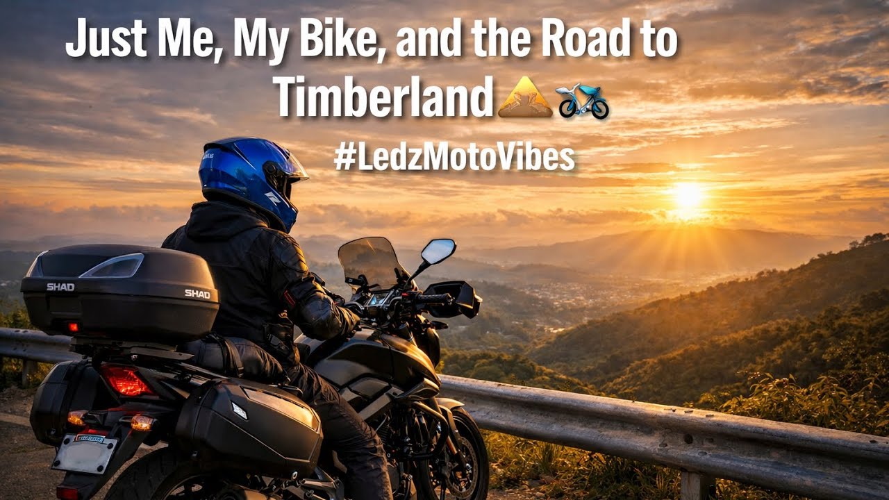 Just Me, My Bike, and the Road to Timberland 🌄🏍️ #LedzMotoVibes