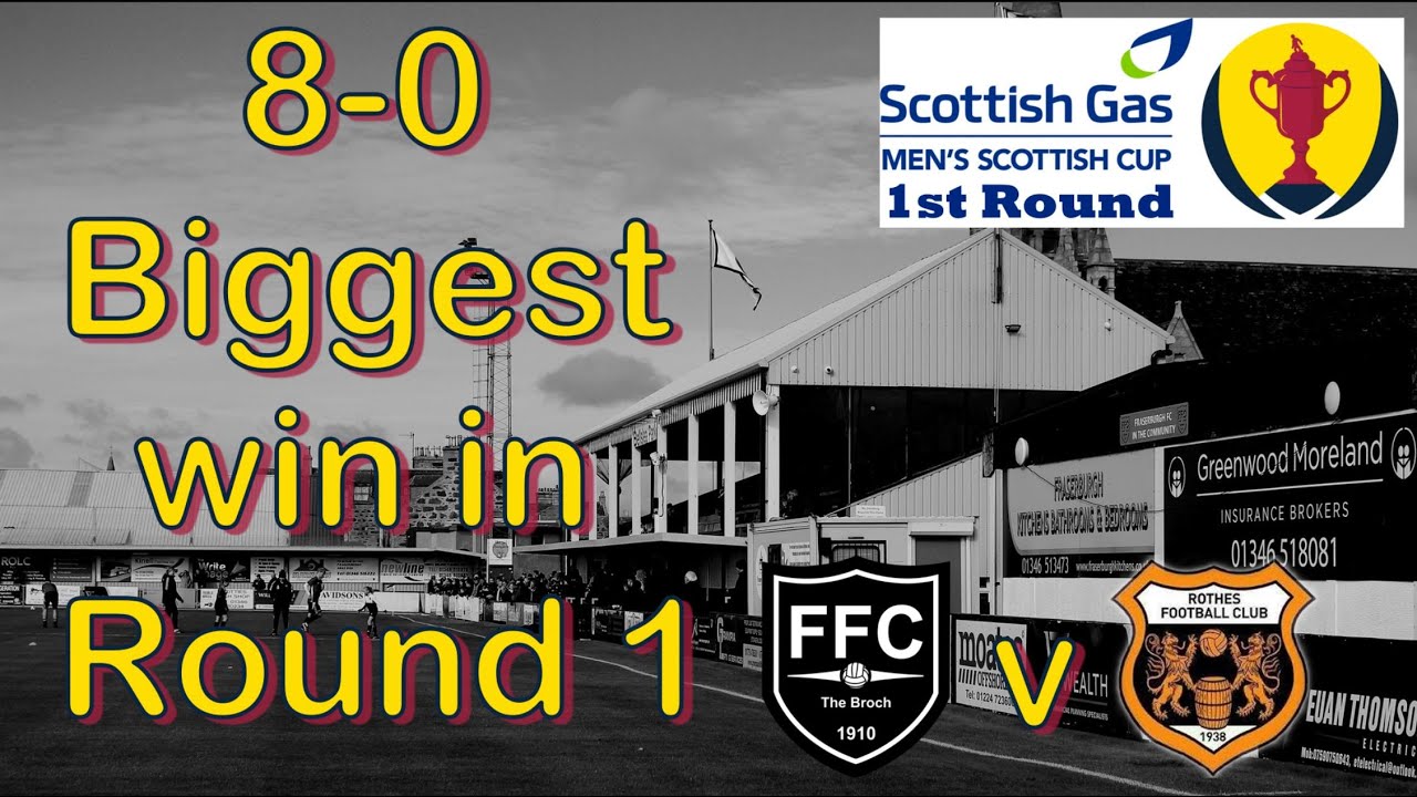 8-0 Biggest win in the 1st Round of the Scottish Cup 2024/25 | Fraserburgh v Rothes