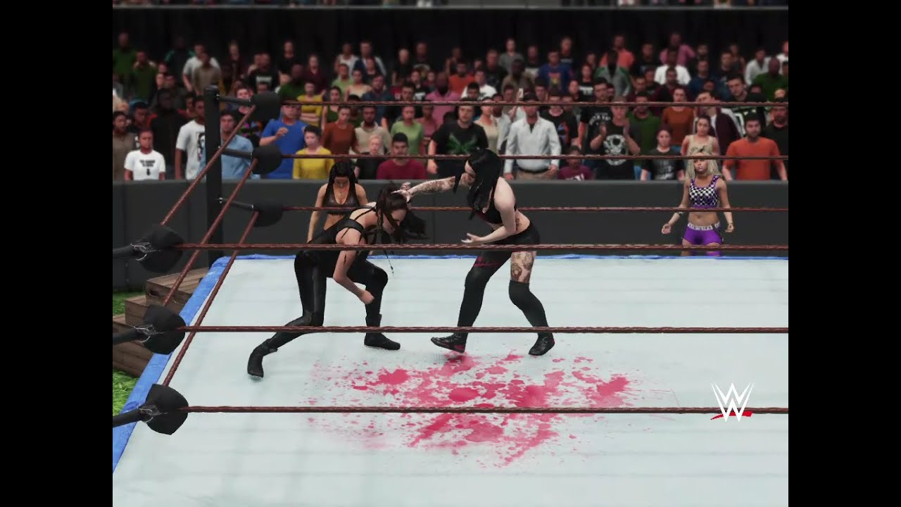 #WWE #RAW #OUTDOORS #theriottsquad with #RUBYRIOTT vs #stephaniemcmahon