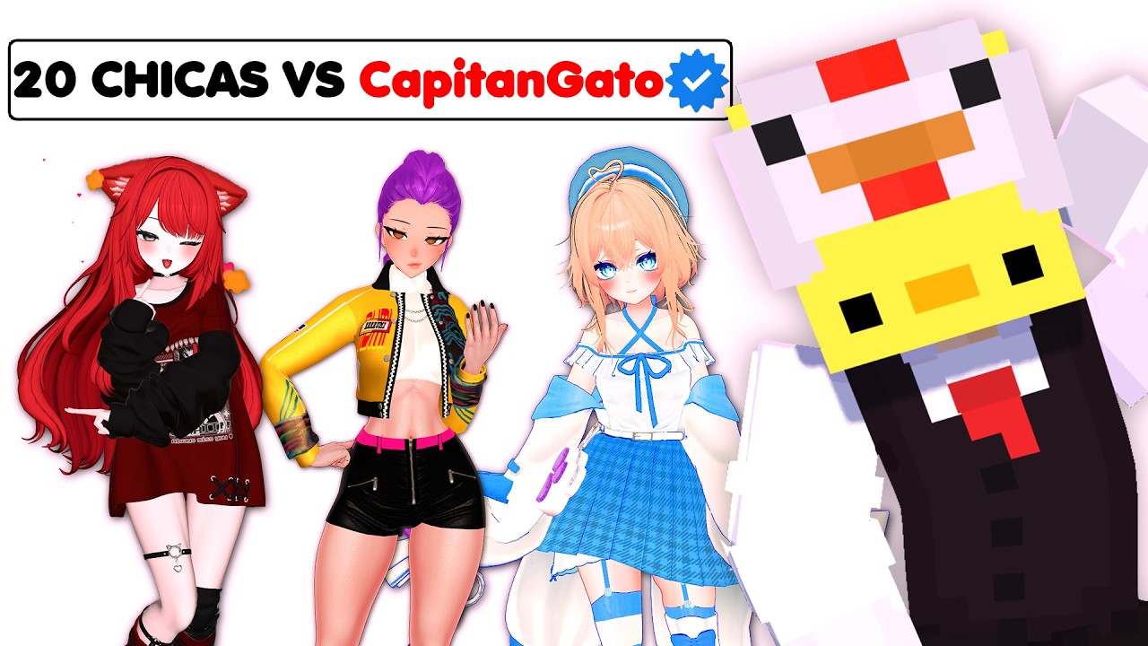 20 CHICAS VS @CapitanGato en VRCHAT ❤️🔥