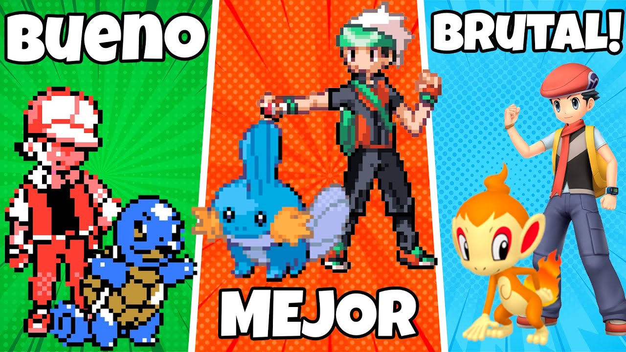 ¡Los MEJORES Pokémon iniciales de cada juego!