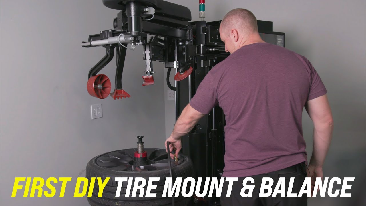 First DIY Hunter Road Force Tire Mounting & Balancing on Tesla Model 3