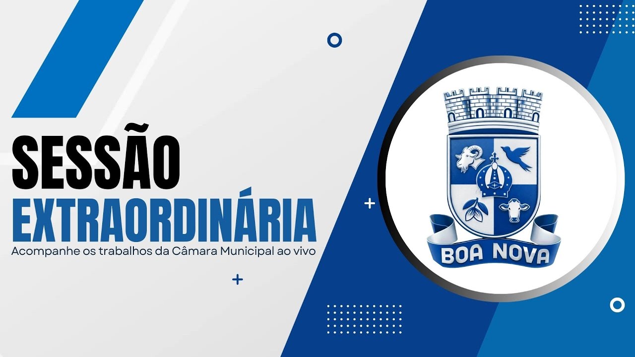 1ª SESSÃO EXTRAORDINÁRIA DO 1º PERÍODO LEGISLATIVO 2026 - CÂMARA MUNICIPAL DE BOA NOVA