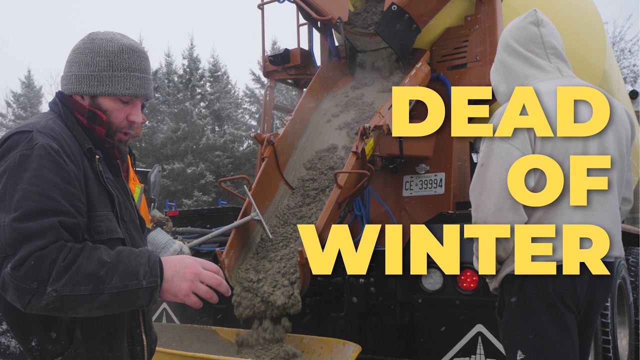 We Started the Timber Frame Build in the DEAD of Winter...
