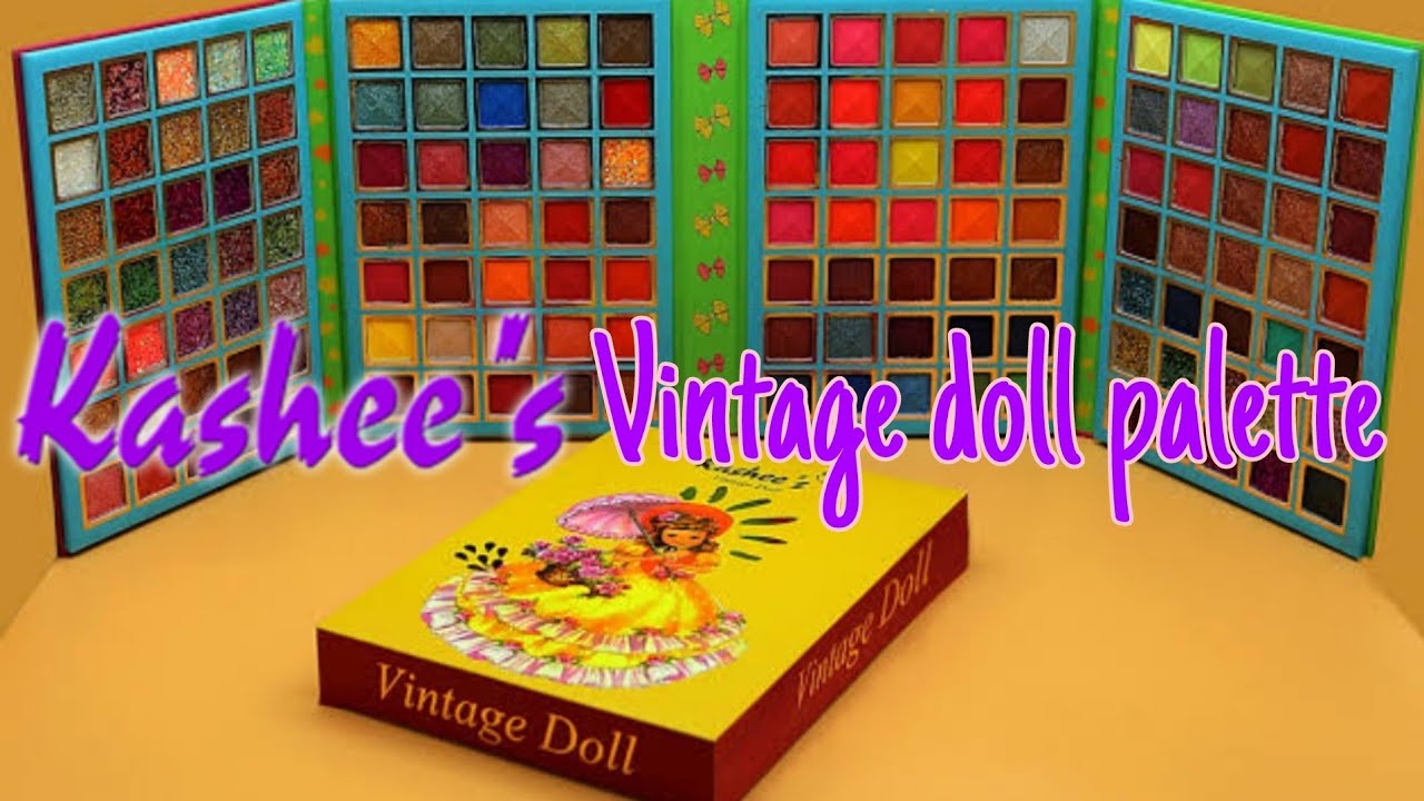 kashee's Vintage doll palette honest review with swatches || How to order kashee's eyeshadow palette