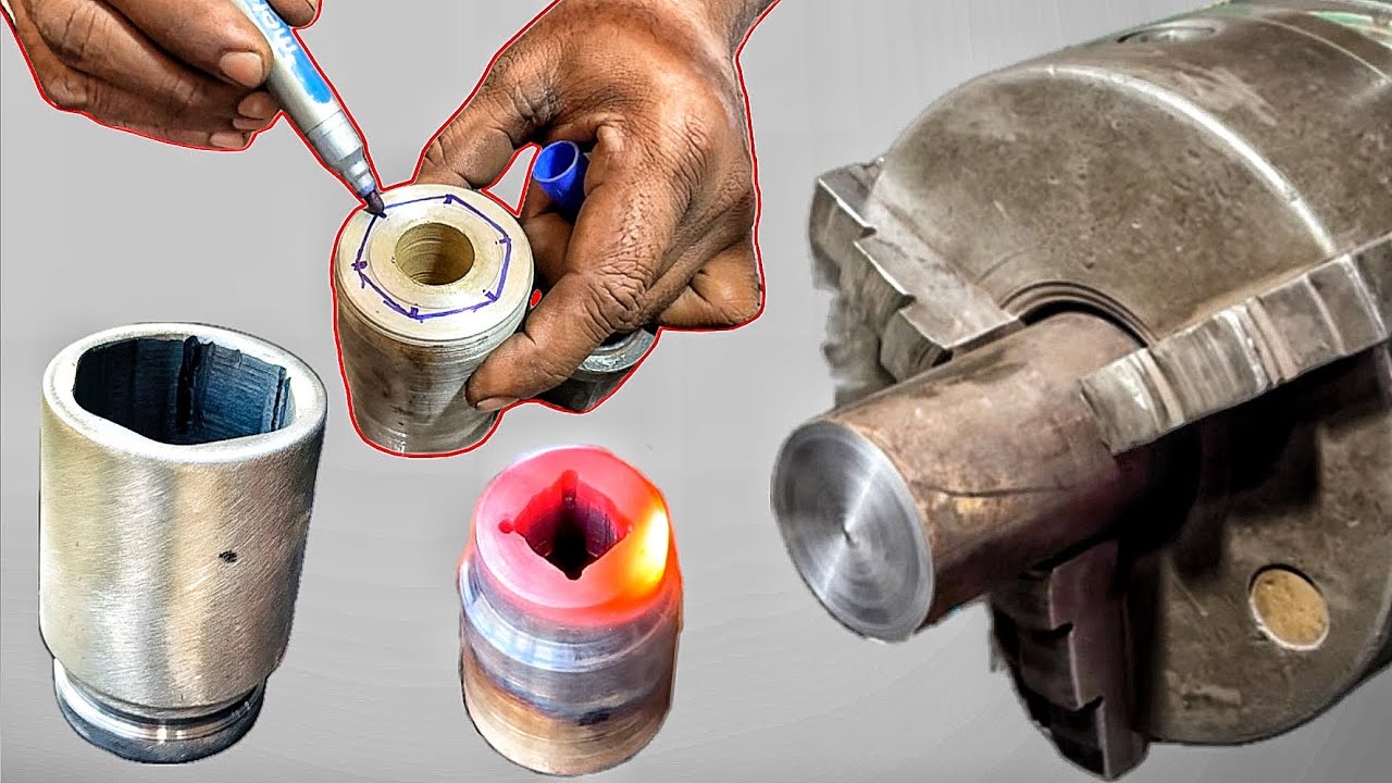 Master Mechanic Repairs Cracked Impact Socket Using Advanced Lathe Skills
