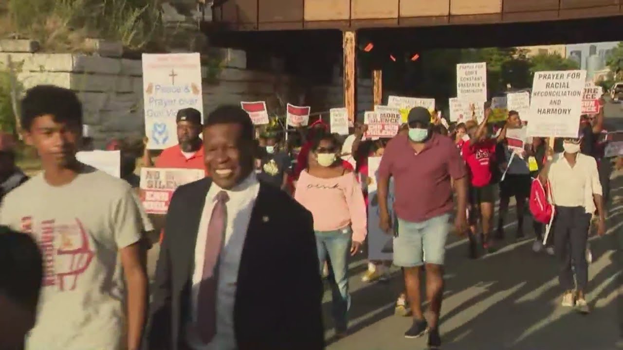 Prayer march to end city gun violence overtakes Westside streets
