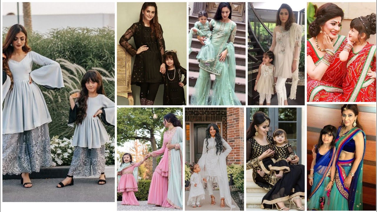 Mother and daughter same dress,Similar Dresses for Elegant Family, Look Mother and Daughter Same