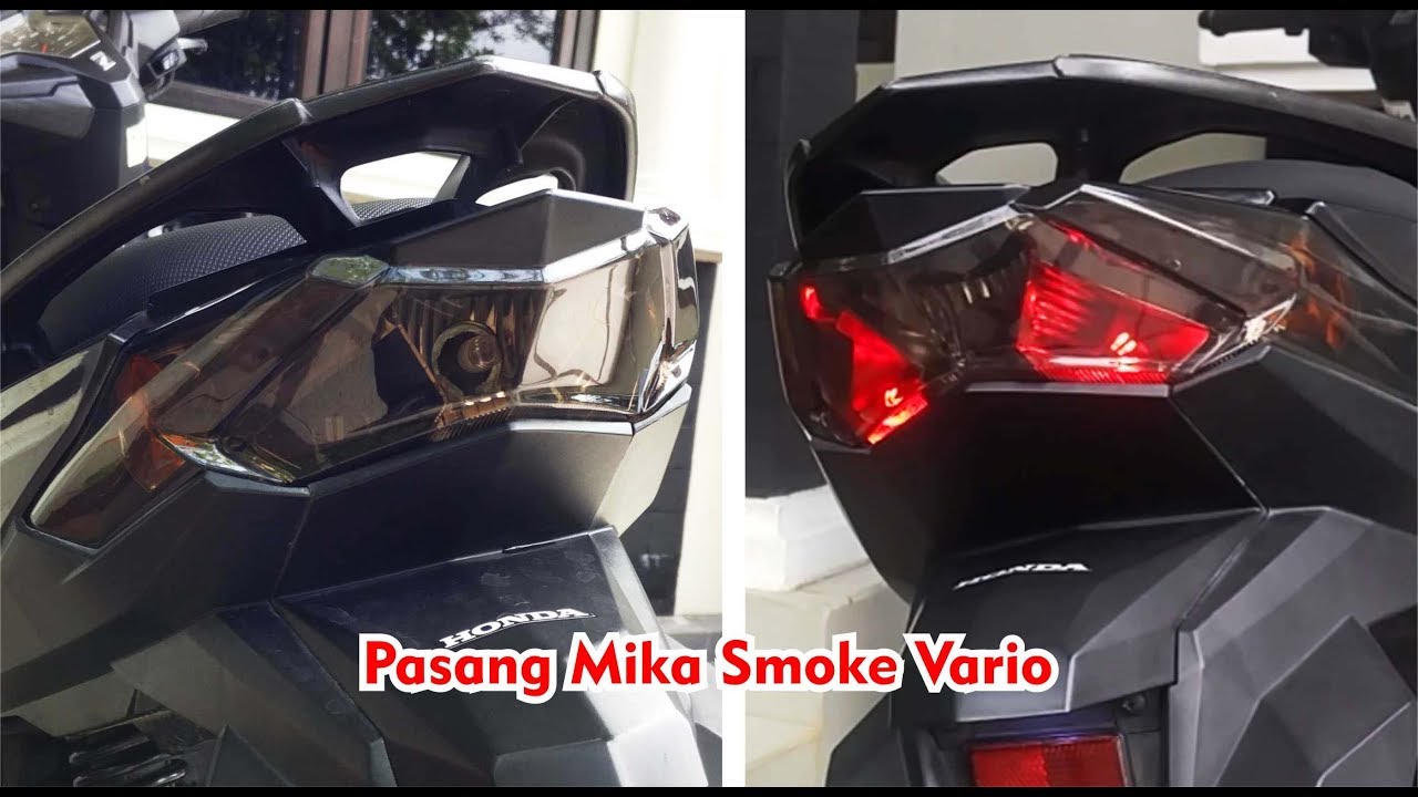 Memasang Mika Smoke / Mika Transparan Stoplamp Vario 125 / 150