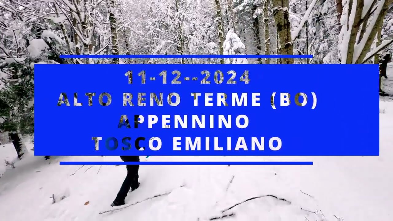 11/12/2024 PRIMA NEVICATA - INVERNO 2024/2025 - APPENNINO TOSCO EMILIANO - SALITA AL MONTE PIELLA