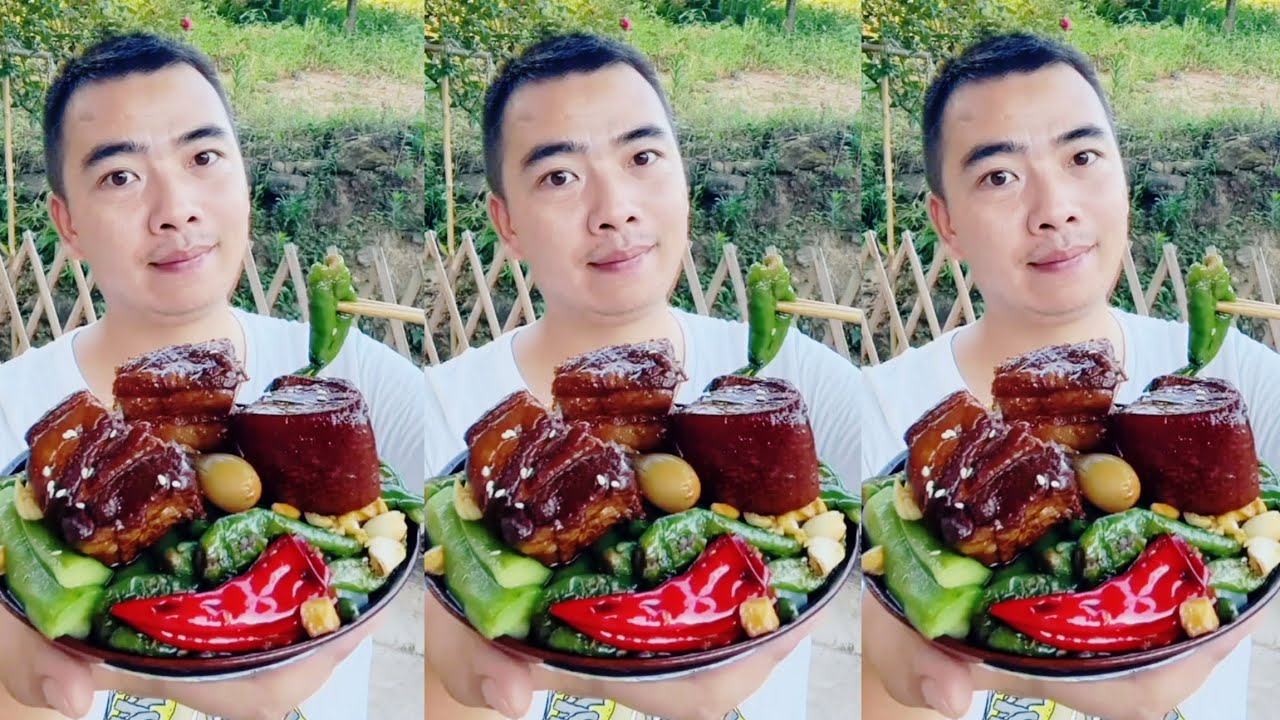 Delicious Homemade meals 🔥 Eating Fried  Pork Belly & Pork Nooondles Soup 🤤 I Super Delicious! #asmr