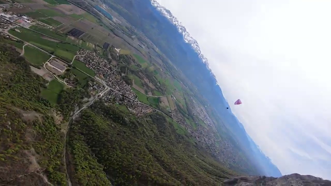 Dent de crolles - wingsuit fly over Saint-Hilaire