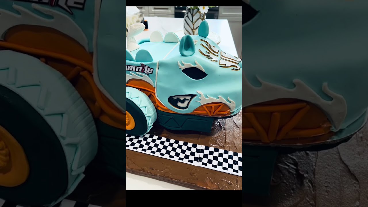 HOW TO MAKE A MONSTER TRUCK CAKE?|RHINOMITE MONSTER TRUCK ||Hot Wheels Bone Shaker|you tube video 