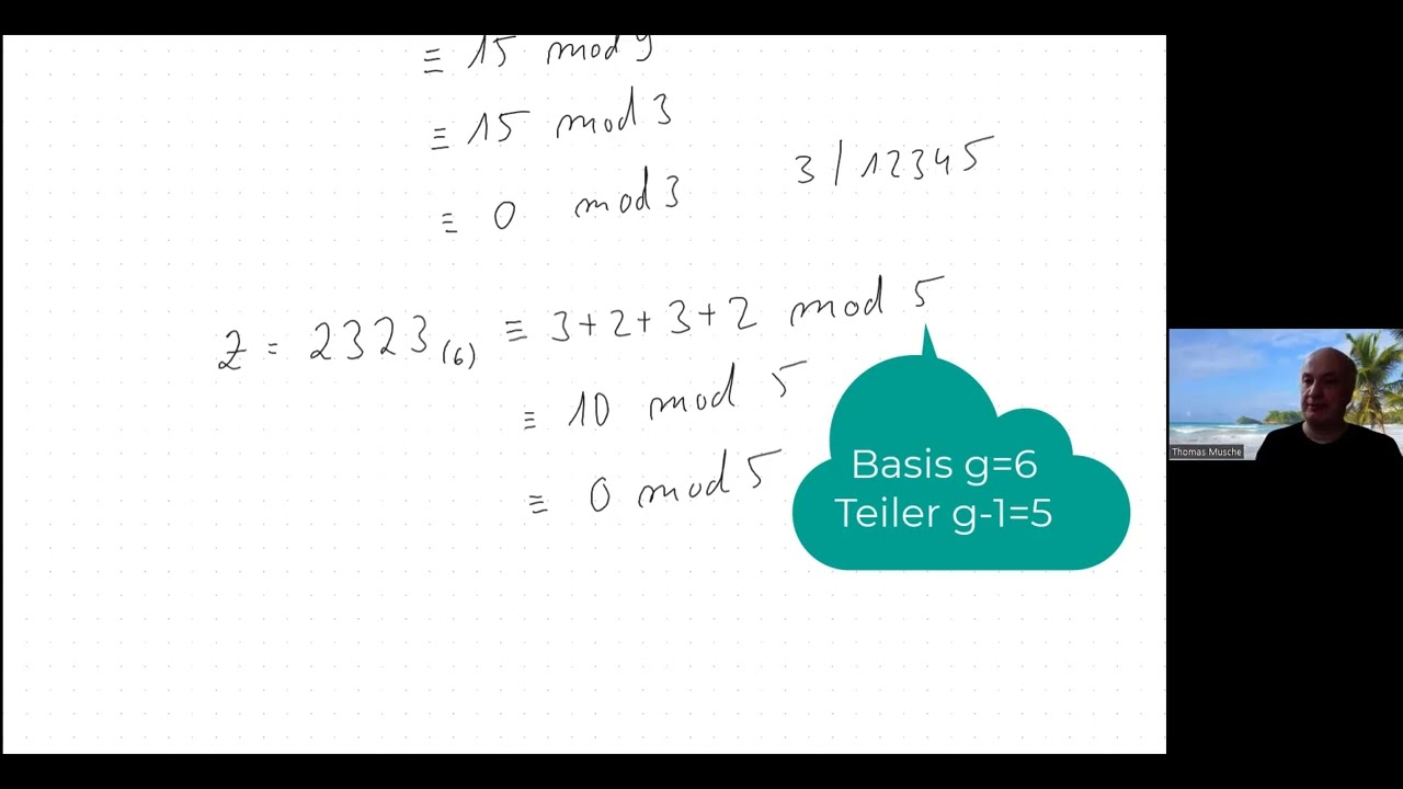 Beweis der Quersummenregel (Arithmetik/Mathematik Grundlagen)
