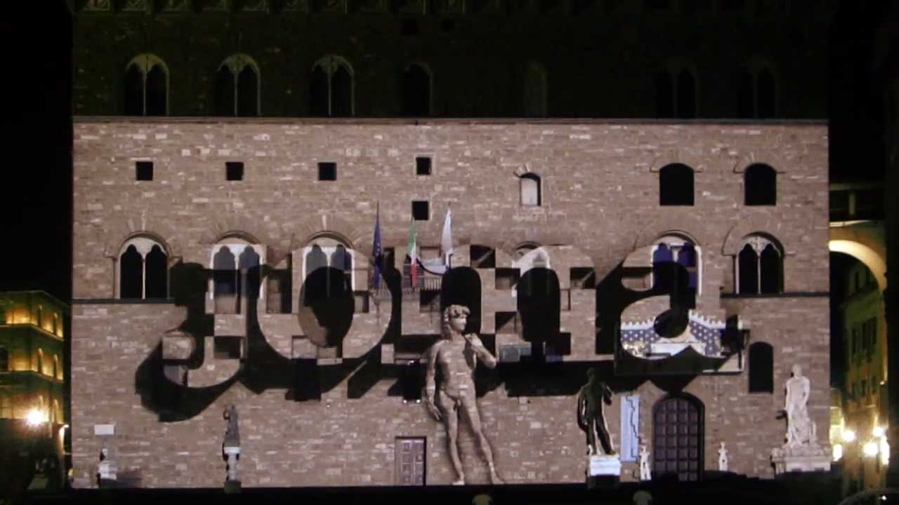 Presentación mapping nueva equipación ACF Fiorentina por www.joma-sport.com.