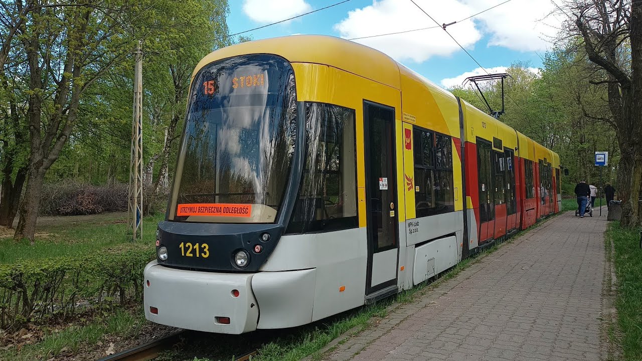[MPK Ł&oacute;dź] Bombardier Cityrunner #1213 - linia 15, kierunek Stoki