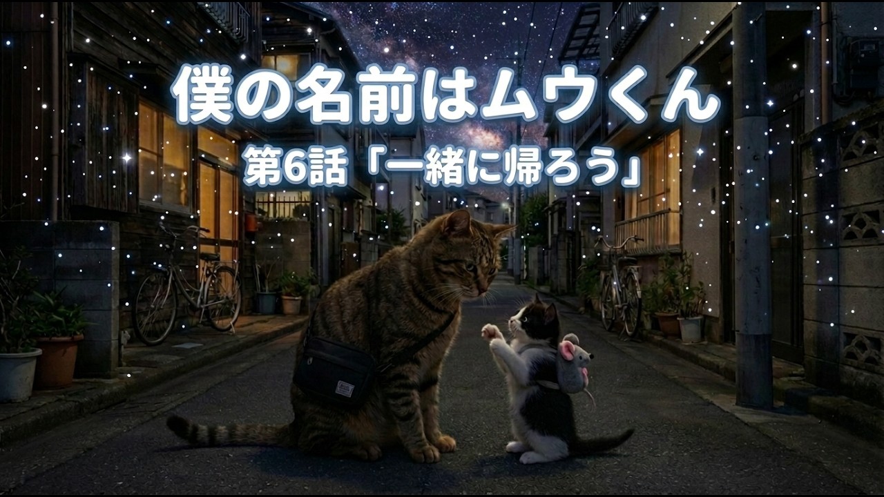 【僕の名前はムウくん】第六話“一緒に帰ろう” #cat #ai #猫 #aicat #ムウくん