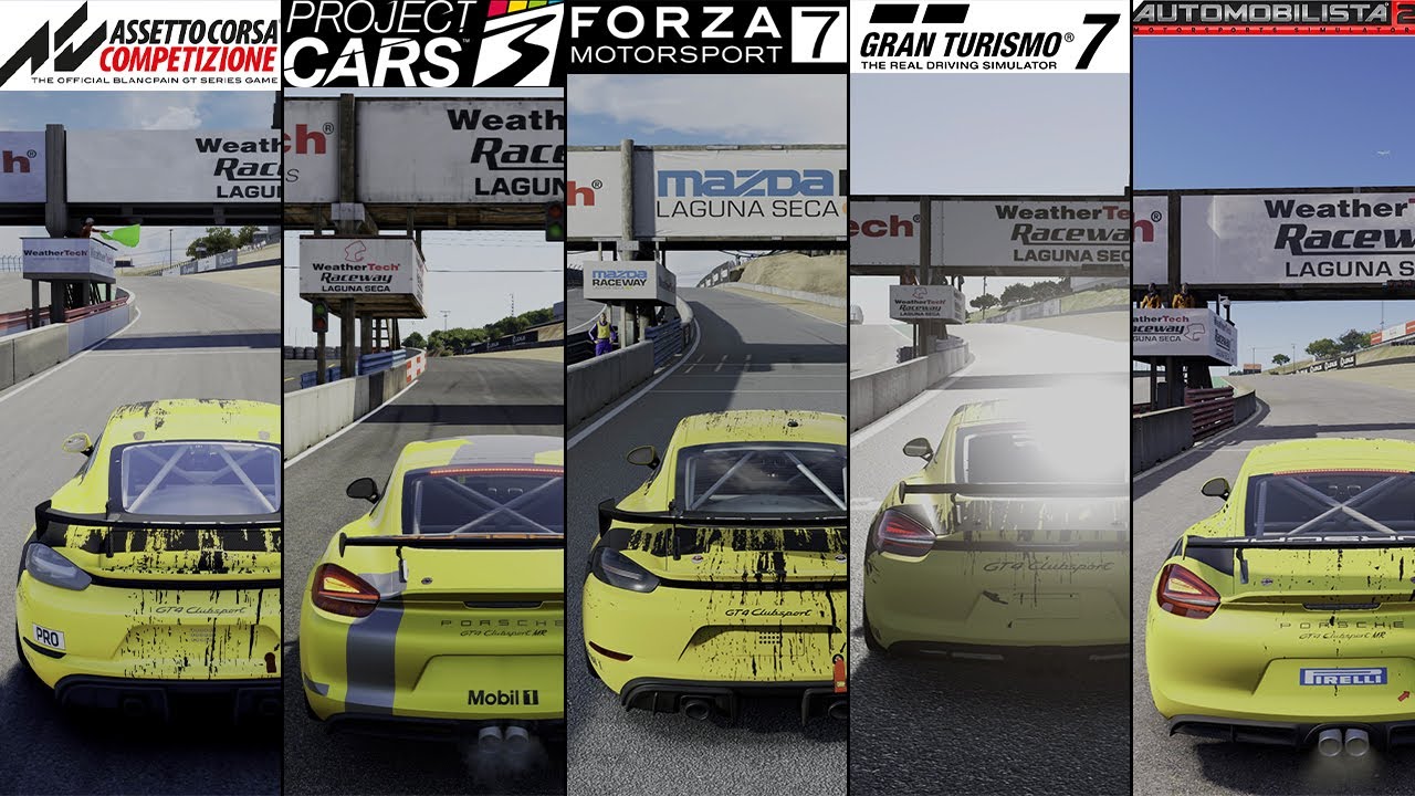 Which one is the best? | Assetto Corsa / Project Cars 3 / Forza Motorsport 7 / GT7 / Automobilista 2