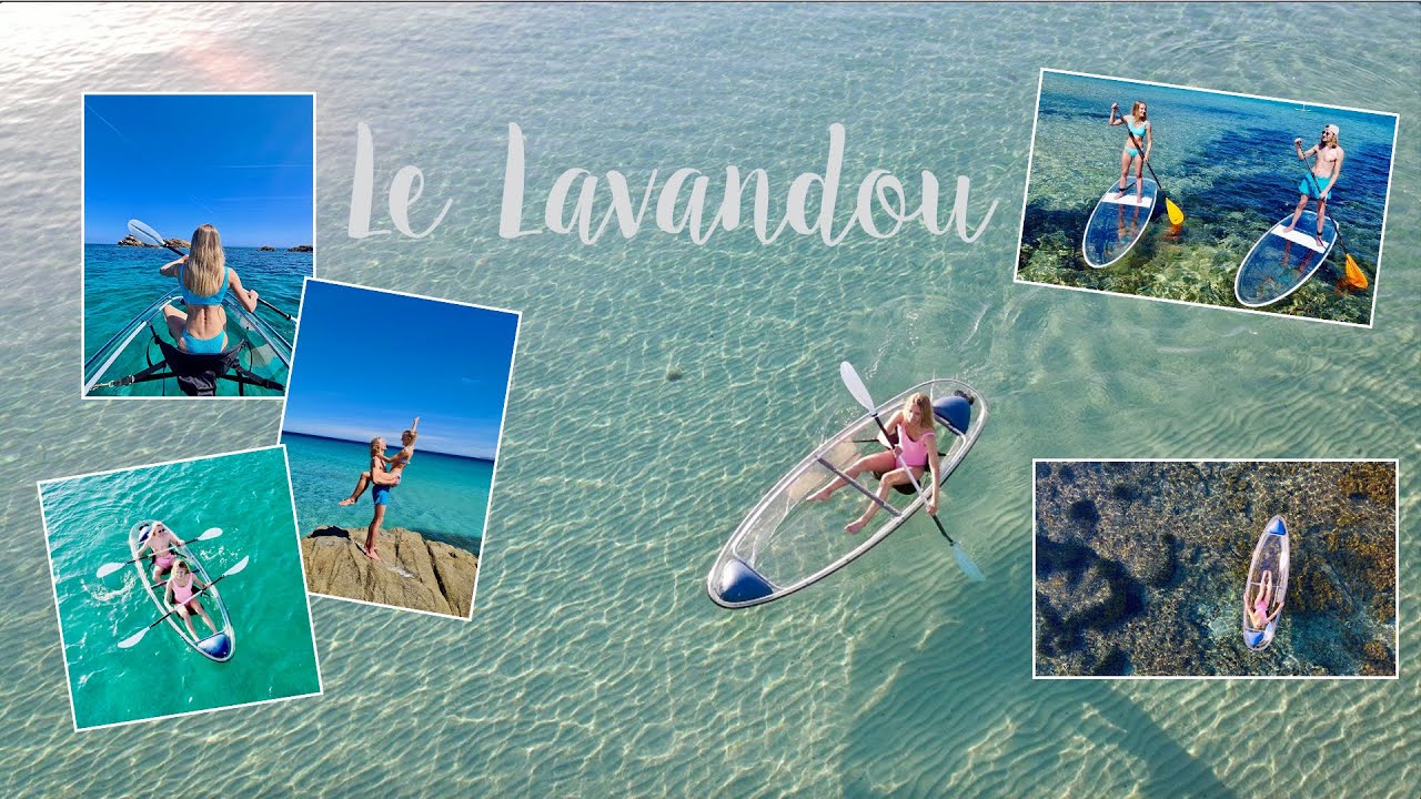 On teste le kayak transparent au LAVANDOU