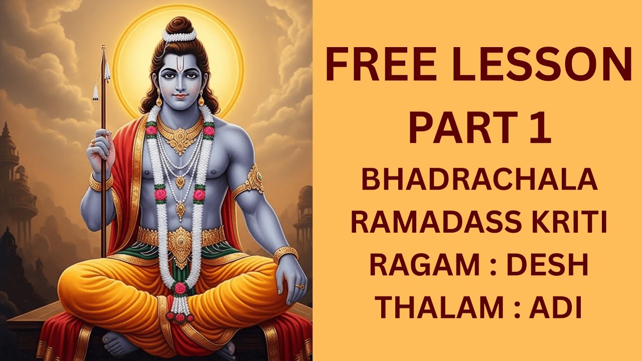FREE LESSON | PART 1 | BHADRACHALA RAMADASS COMPOSITION | Uma Premanand |