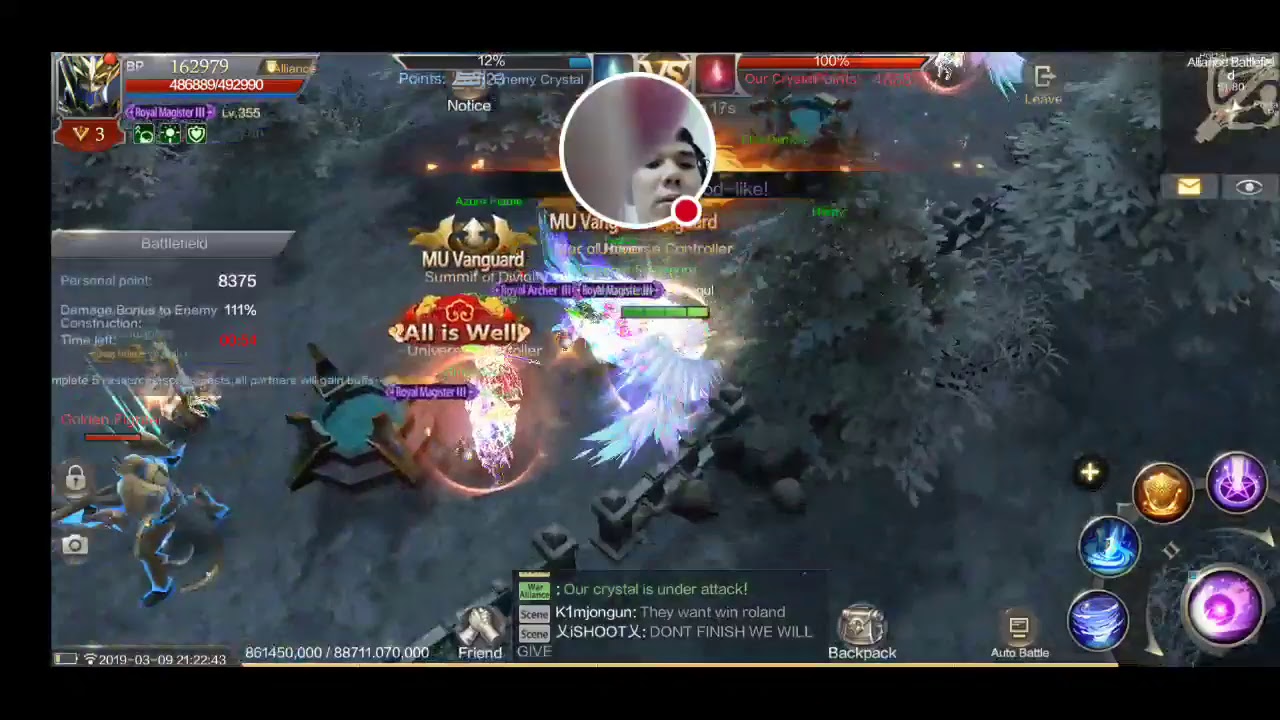 Alliance War Singapore vs TRIBUNAL (Server 5) - MU ORIGIN 2 Stream