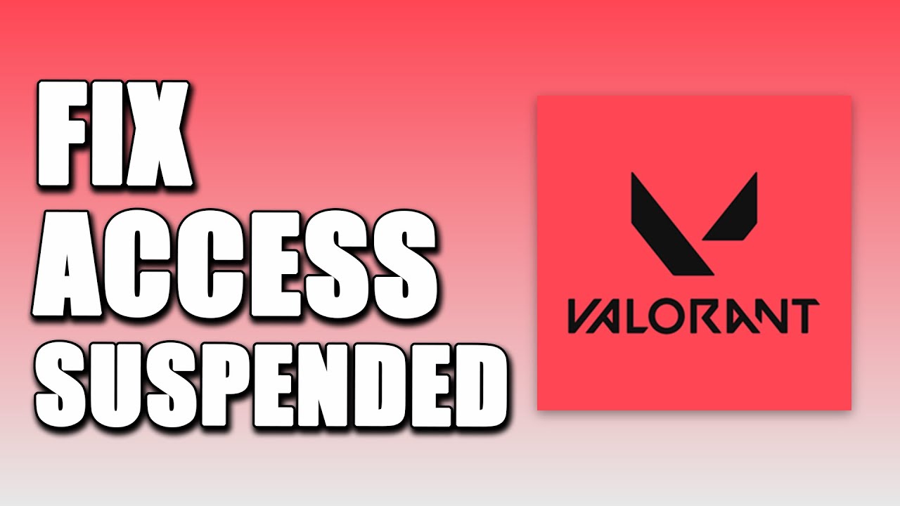 How To Fix Valorant Access To This Game Is Suspended (STEP-BY-STEP)