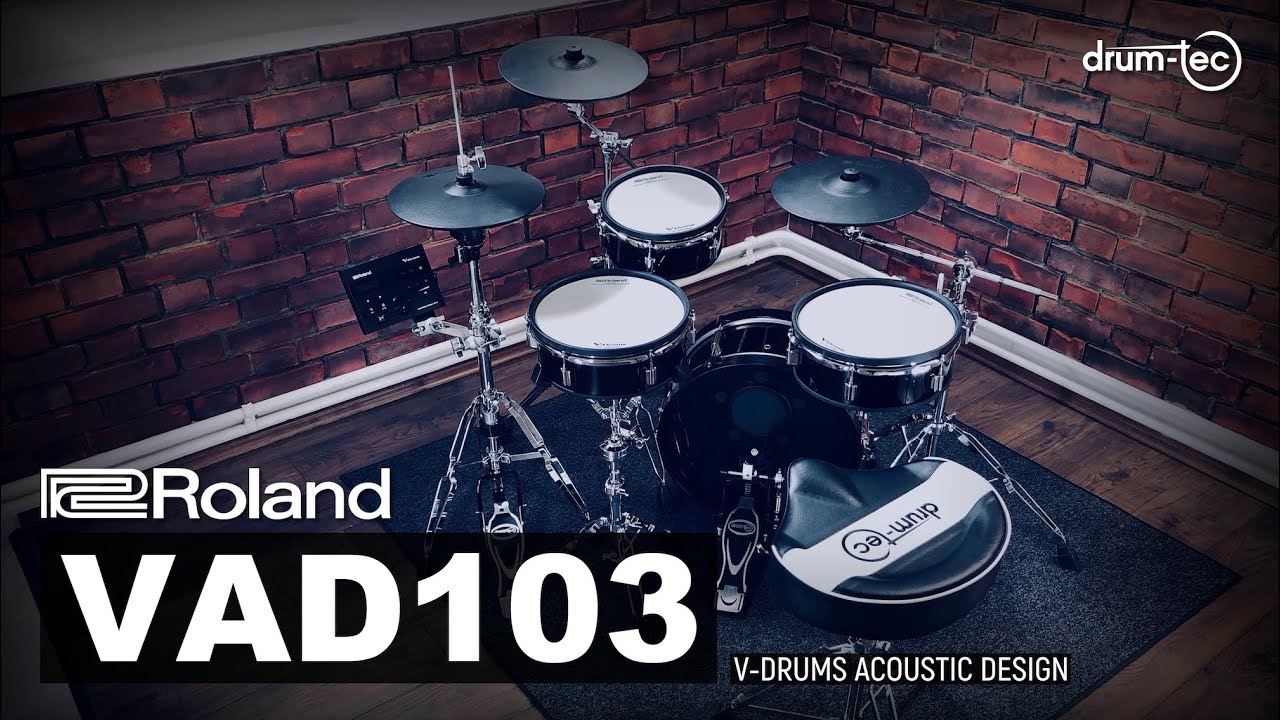 Roland VAD103 with TD-07 electronic drums unboxing & playing by drum-tec