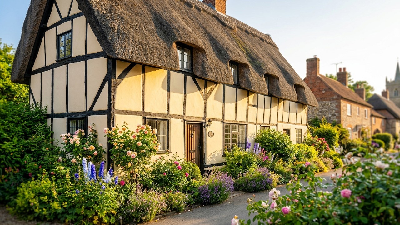 Tranquil walk in Chelsworth, Suffolk — English village by the River Brett 4K