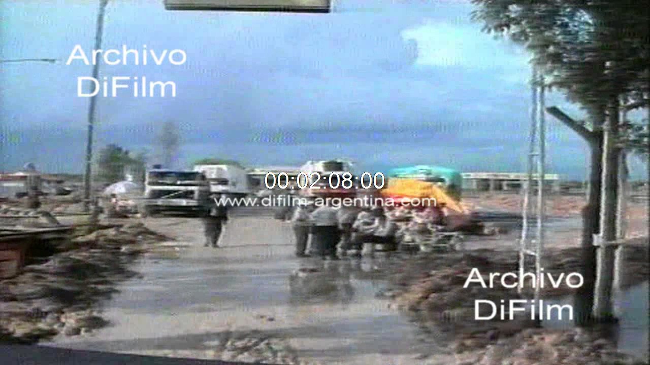 Inundaciones en Clorinda y en la aduana Argentina-Paraguay 1992