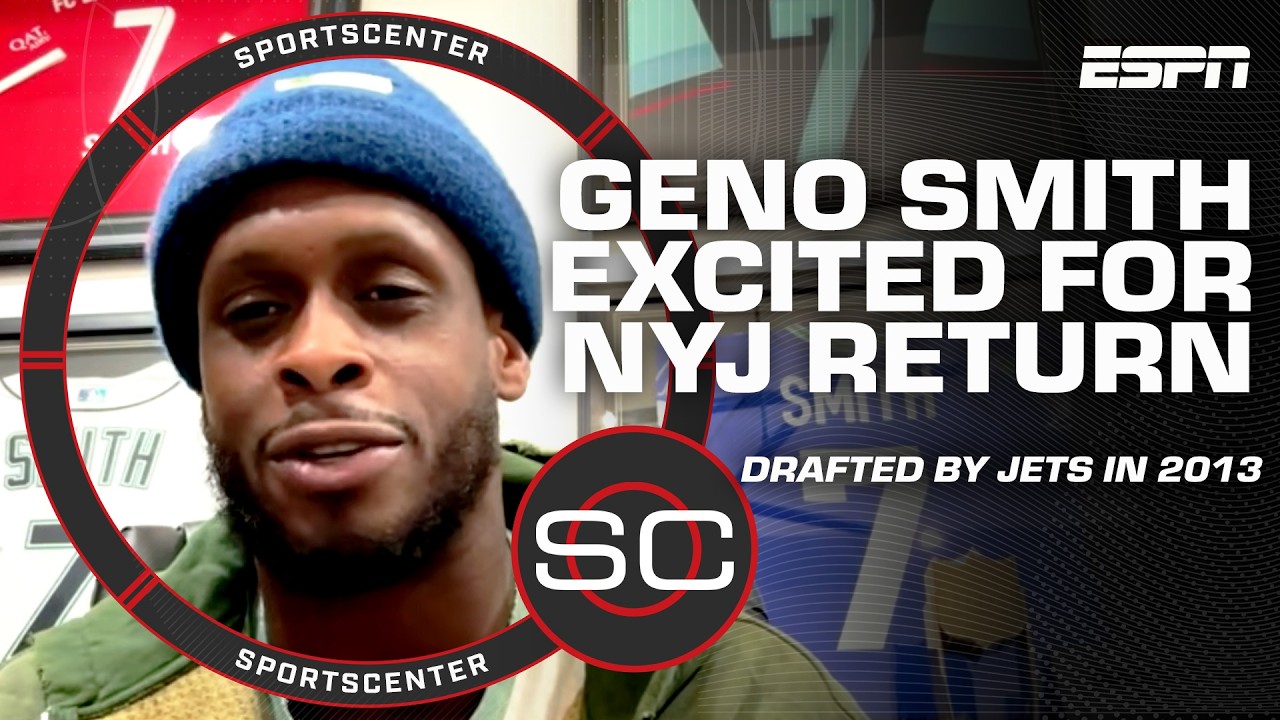 'I'M BACK': Geno Smith 'excited & blessed' to return to New York Jets | SportsCenter