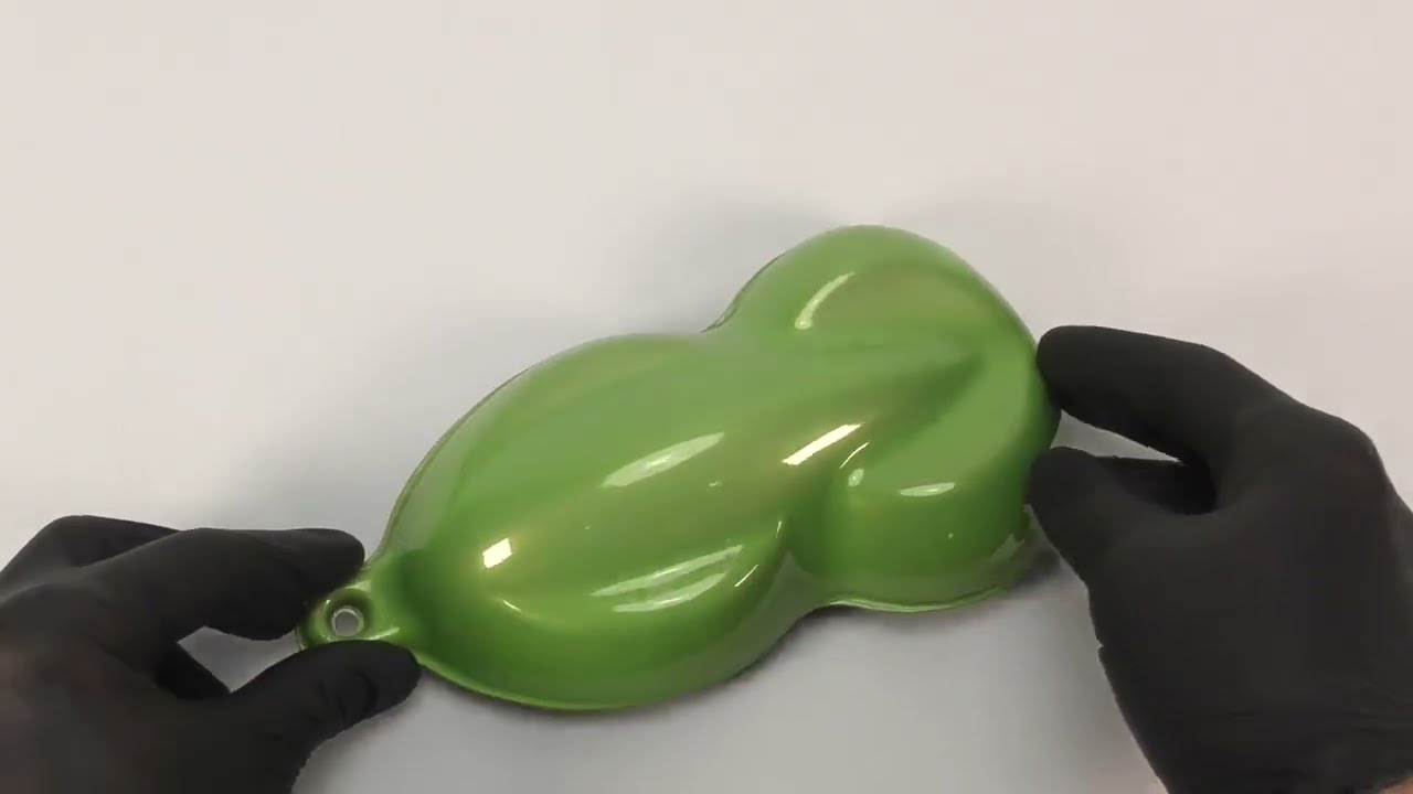 Custom Creative Sonic Green Pearl Basecoat Spray Process & Final Result BCSP-SG