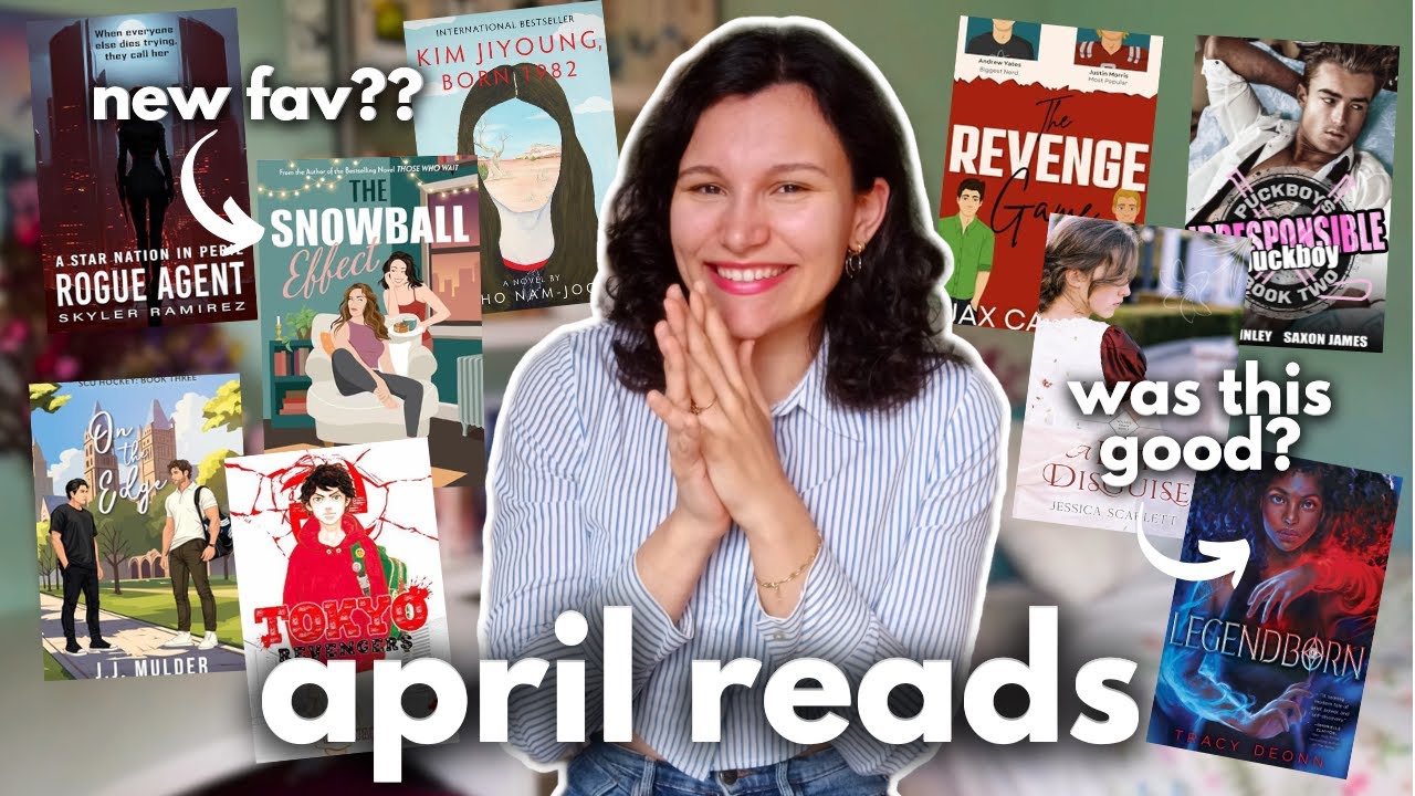 all the books i read in april 💛queer romances, fantasy, legendborn, literary fiction...