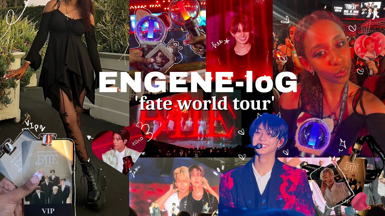 [ENGENE-loG] Enhypen Fate in LA Concert Vlog| vip experience, chaotic ticketing, concert clips