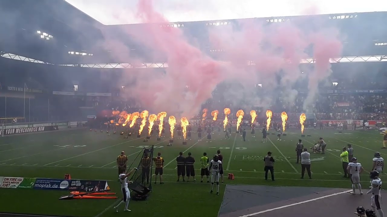 Rhein Fire Einlauf 2024 Week9 gegen Frankfurt Galaxy