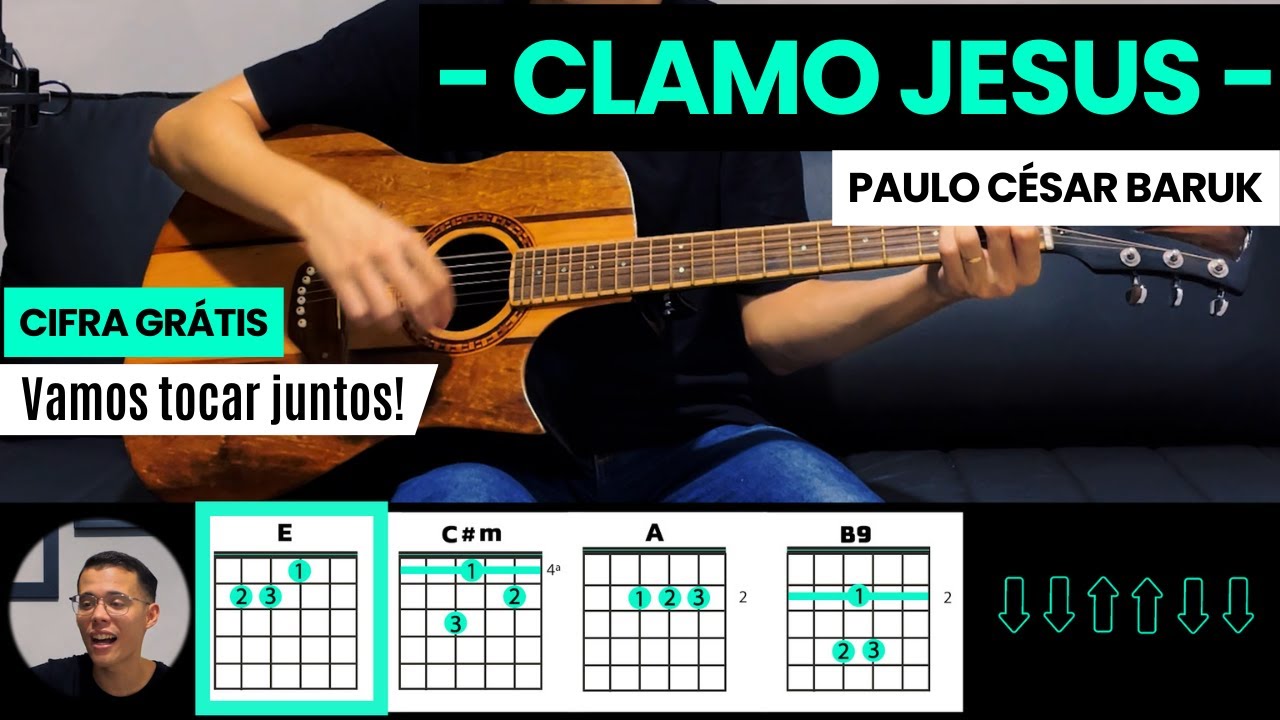 Clamo Jesus | Cifra Simplificada | Para Iniciantes | Aula De Violão Gospel