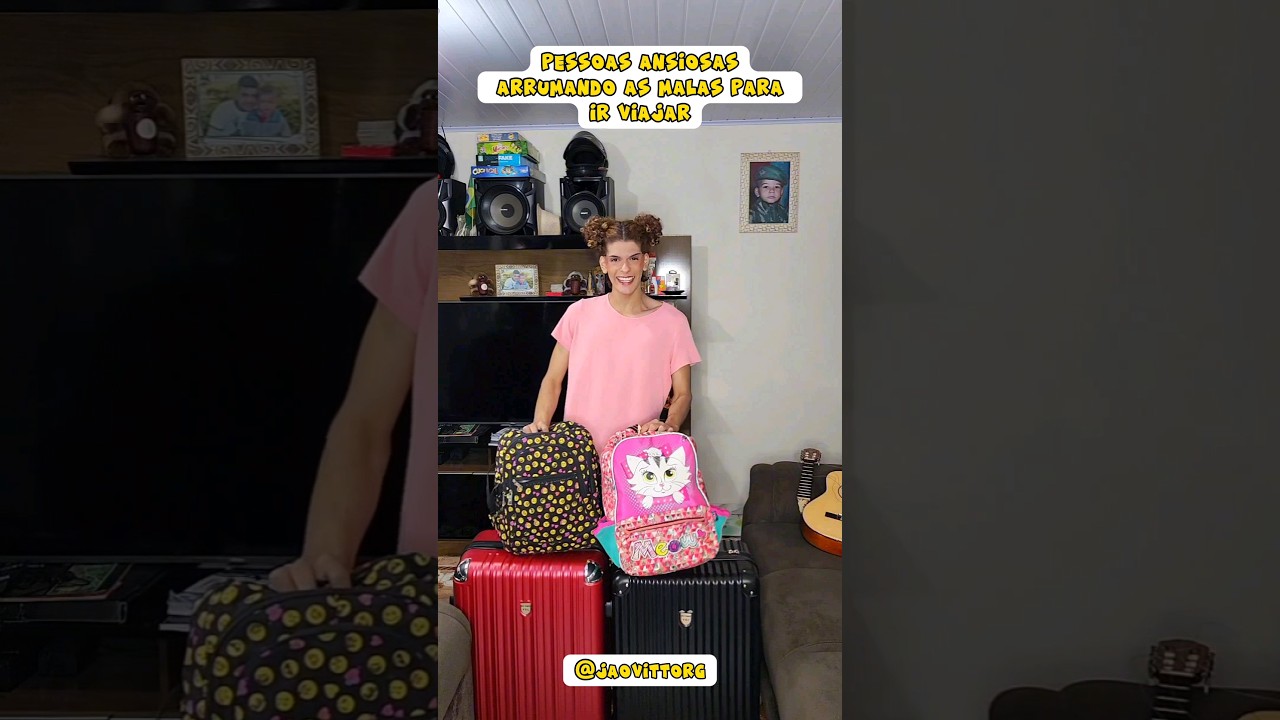 Pessoas ansiosas arrumando as malas para ir viajar | Jo&atilde;o Vittor Gon&ccedil;alves |