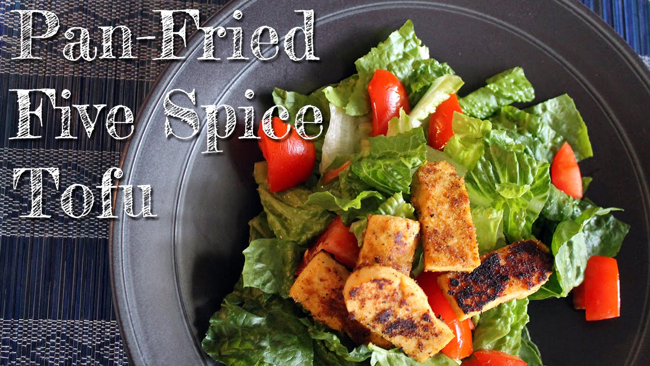 Crispy Pan-Fried Five Spice Tofu [ gluten-free + vegan]