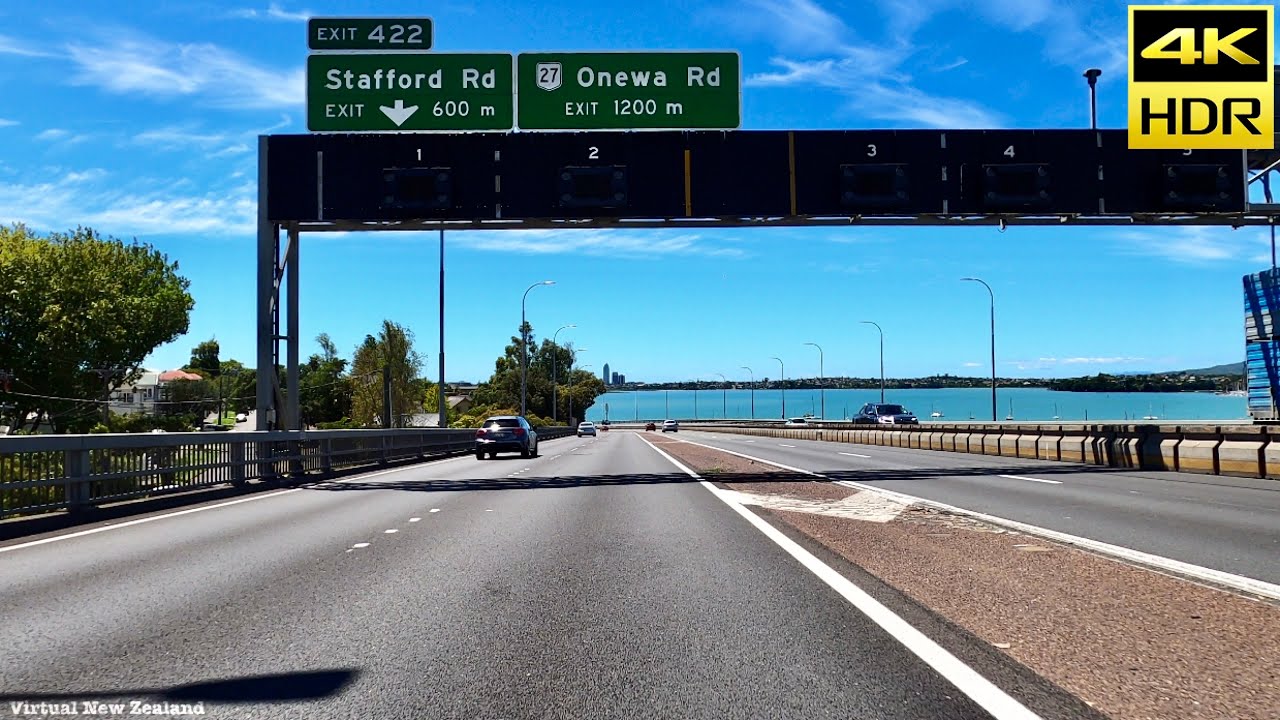 【4K HDR】Driving Downtown Auckland New Zealand!