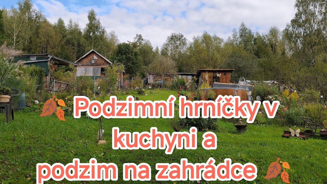 🍂 Podzimní hrníčky v kuchyni a podzim na zahrádce🍂