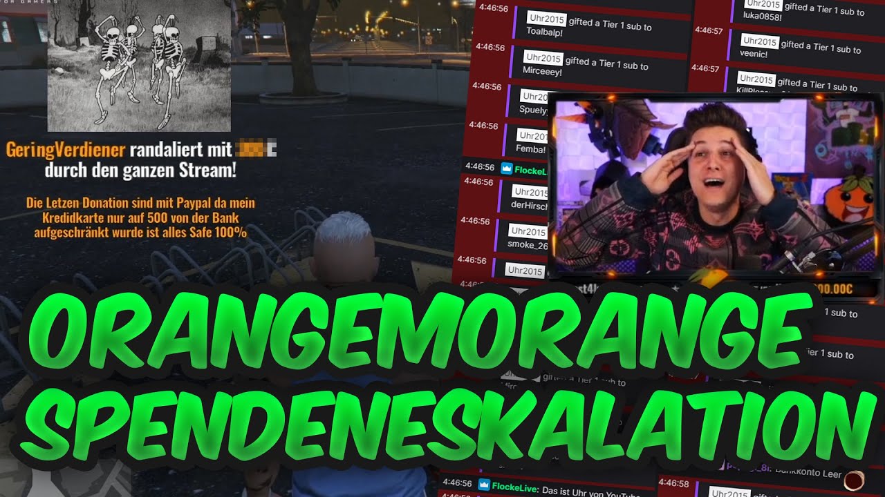 💸 Spendeneskalation bei orangemorange: Ich spende 20er Sub Bomb (Über 100€) 🍊 [Part 1]