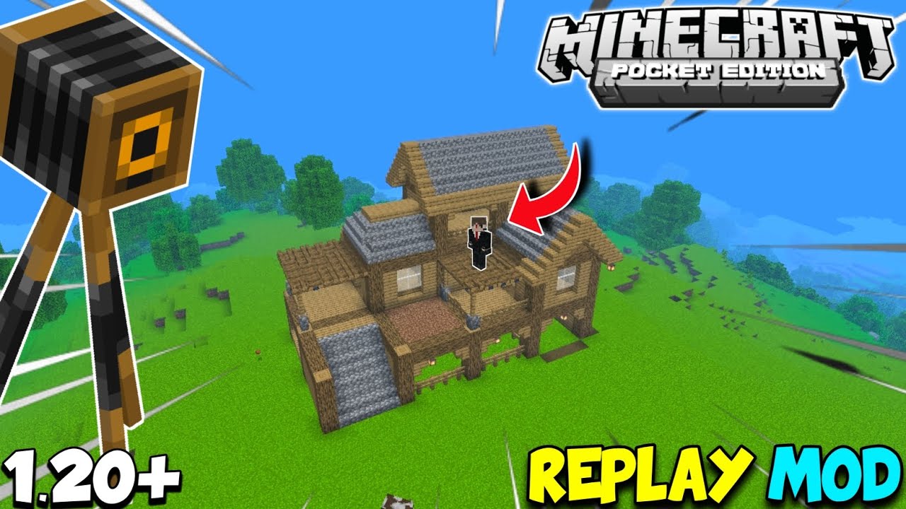 MAKE Cinematic Shot Easy | Replay Mod For MCPE 1.20 Minecraft PE | Hindi