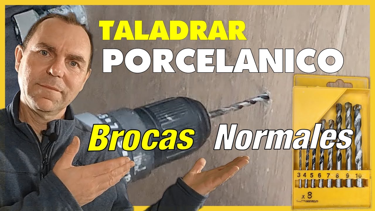 EL SECRETO PARA TALADRAR PORCELANICO CON BROCAS NORMALES DE HORMIGON