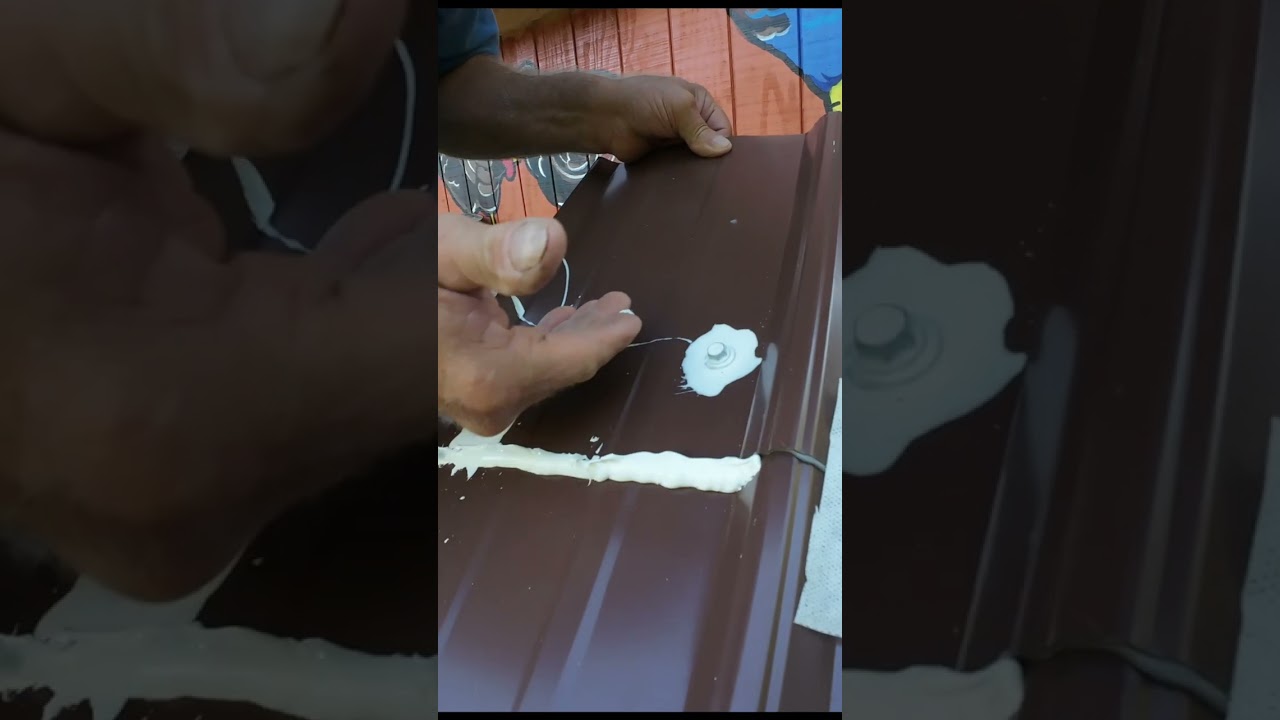 @AllRoof. Never use caulking on metal roof  seams