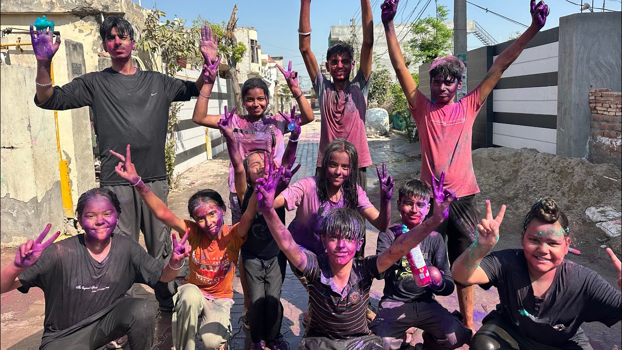 #Holi vlog 🫟😂🧿#viral #trendingvideo#comedy #vlogs #Dhamake dar holi 