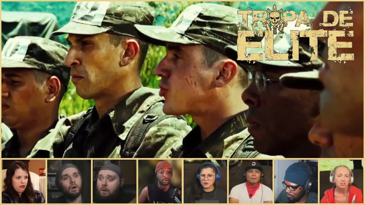 Gringos reagindo a TROPA DE ELITE - TREINAMENTO DO BOPE (ATIVE AS LEGENDAS)
