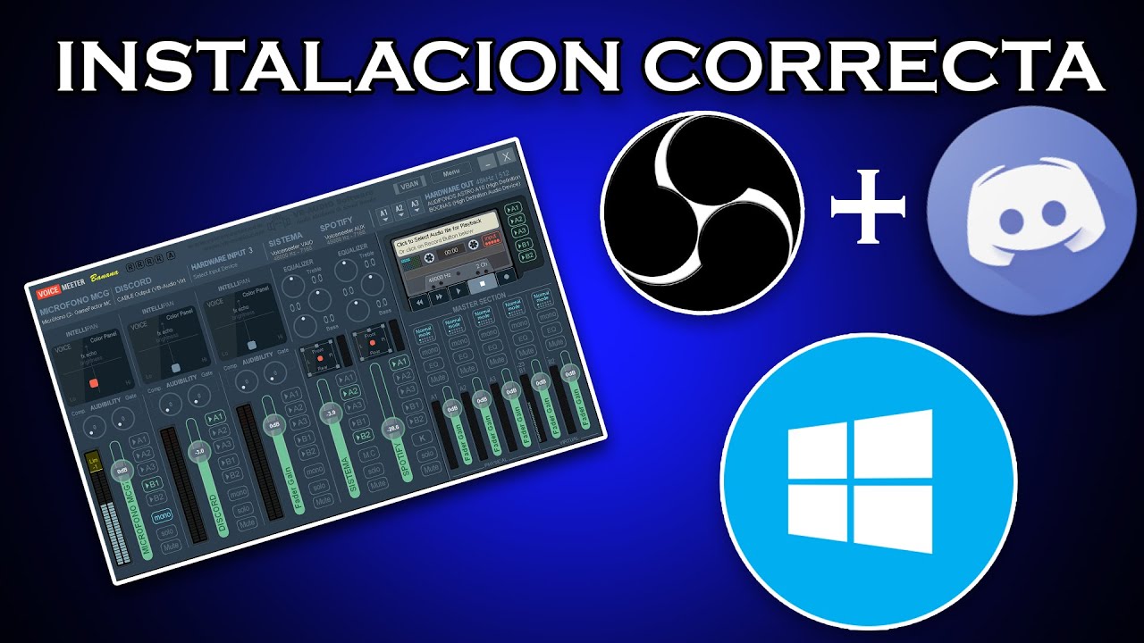 COMO INSTALAR VOICEMEETER CORRECTAMENTE? 🔴PC+DISCORD+OBS